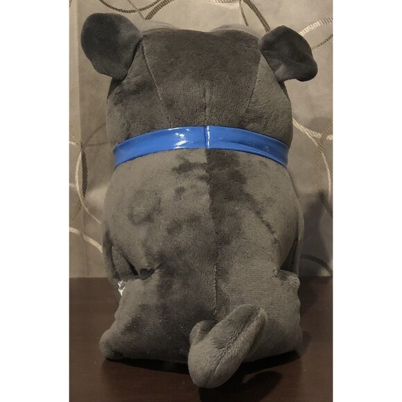 Disney Puppy Dog Pals Bingo Plush 10" Gray Pug Stuffed Animal Toy Blue Collar - Picture 4 of 10